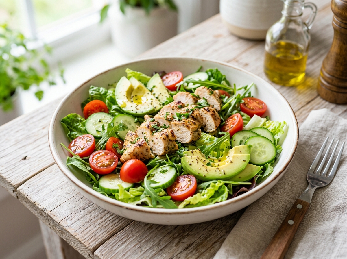 Kyllingesalat med avocado